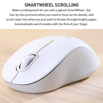 Logitech M550 Bluetooth 2.4G Wireless Dual Mode Silent Mouse(White) - Wireless Mice by Logitech | Online Shopping UK | buy2fix