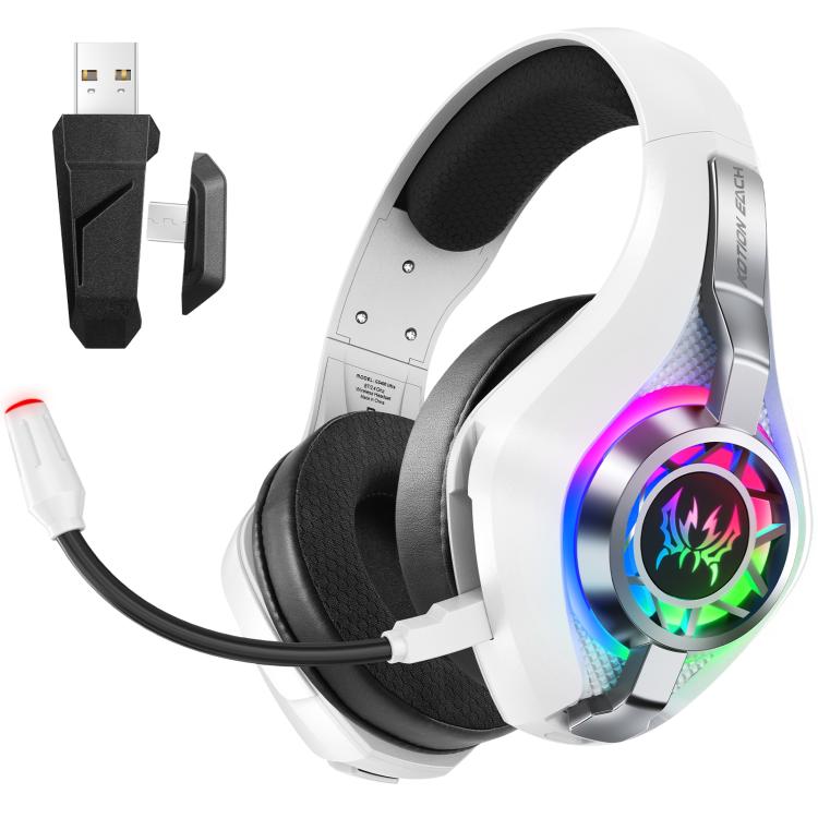 KOTION EACH GS400 Ultra Over Ear Bluetooth Wired 2.4GHz Tri-mode Gaming Headset(White) - Multimedia Headset by KOTION EACH | Online Shopping UK | buy2fix