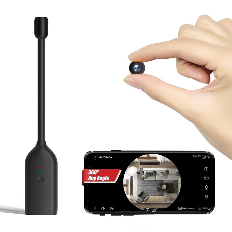 QJ700 1080P HD WiFi Panoramic 360-degree Snake Tube Camera, Support Motion Detection(Black) - Mini Camera by buy2fix | Online Shopping UK | buy2fix