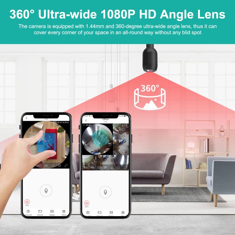 QJ700 1080P HD WiFi Panoramic 360-degree Snake Tube Camera, Support Motion Detection(Black) - Mini Camera by buy2fix | Online Shopping UK | buy2fix