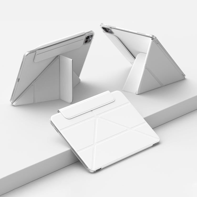 For iPad Pro 11 2024 Four-corner Anti-collision Magnetic Double-sided Clip Tablet Case(White) - iPad Pro 11 2024 Cases by buy2fix | Online Shopping UK | buy2fix
