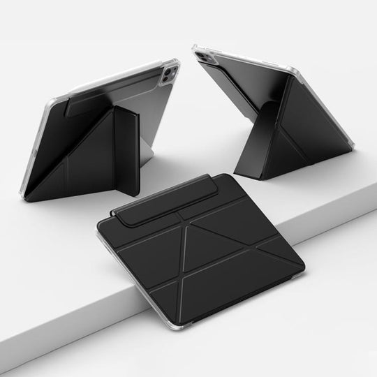 For iPad Pro 11  2025 / 2024 Four-corner Anti-collision Magnetic Double-sided Clip Tablet Case(Black)