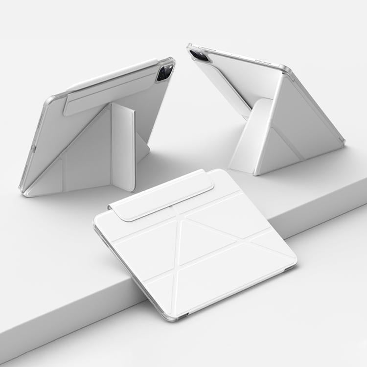 For iPad Pro 11 2022 / 2021 Four-corner Anti-collision Magnetic Double-sided Clip Tablet Case(White) - iPad Pro 11 (2022/2021) Cases by buy2fix | Online Shopping UK | buy2fix