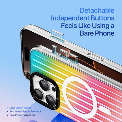 For iPhone 16 Pro Max DUX DUCIS ZEST Series Colorful Gradient MagSafe Magnetic Phone Case(Gradient Rainbow) - iPhone 16 Pro Max Cases by DUX DUCIS | Online Shopping UK | buy2fix