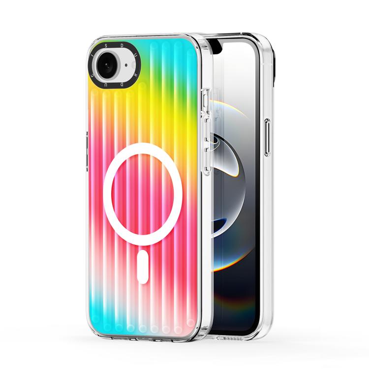 For iPhone 16e DUX DUCIS ZEST Series Colorful Gradient MagSafe Magnetic Phone Case(Gradient Rainbow) - iPhone 16e Cases by DUX DUCIS | Online Shopping UK | buy2fix