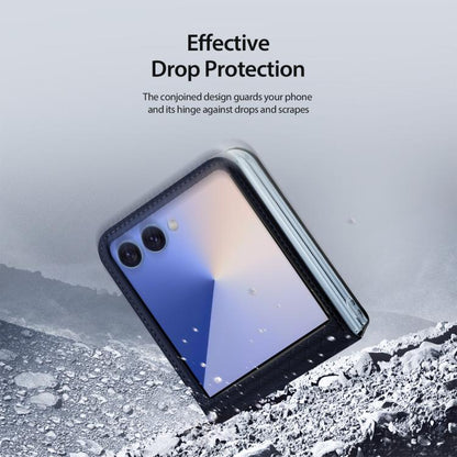 For Samsung Galaxy Z Flip7 5G DUX DUCIS Bril Series PU + TPU Phone Case(Blue) - Galaxy Z Flip7 5G Cases by DUX DUCIS | Online Shopping UK | buy2fix