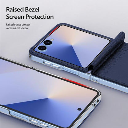 For Samsung Galaxy Z Flip7 5G DUX DUCIS Bril Series PU + TPU Phone Case(Blue) - Galaxy Z Flip7 5G Cases by DUX DUCIS | Online Shopping UK | buy2fix