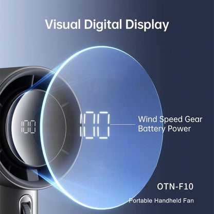 Onten F10 100-speed High-speed Turbine Handheld Fan(Grey) - Electric Fans by Onten | Online Shopping UK | buy2fix