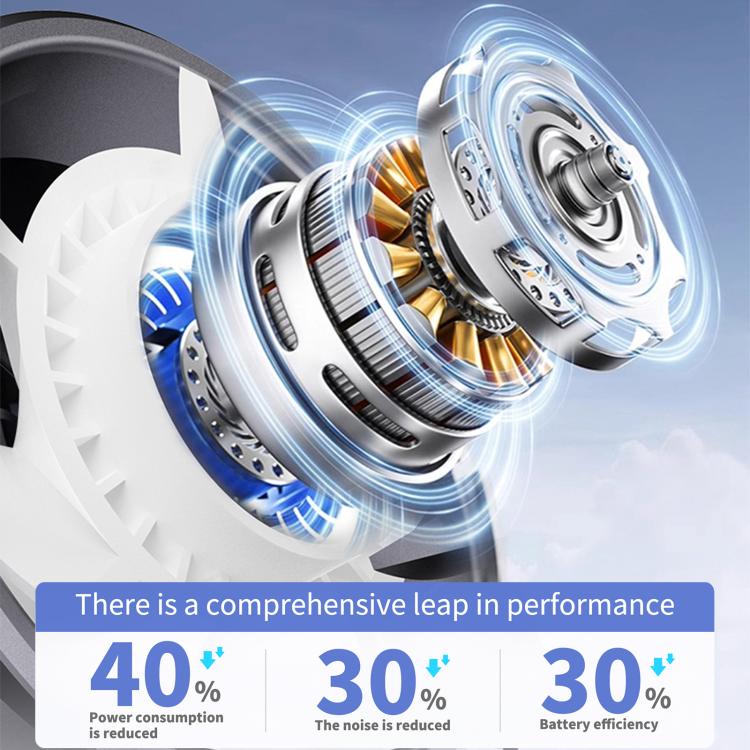 Onten F10 100-speed High-speed Turbine Handheld Fan(Grey) - Electric Fans by Onten | Online Shopping UK | buy2fix