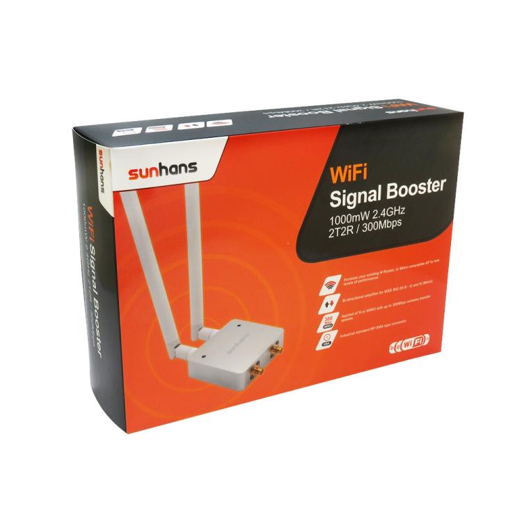 Sunhans 2.4GHz 1000mW 2T2R  300Mbps MIMO WiFi Signal Booster(US Plug) - Broadband Amplifiers by buy2fix | Online Shopping UK | buy2fix