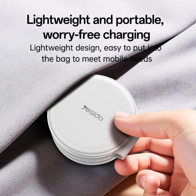 Yesido DS29 5 in 1 Foldable Wireless Charger for Phone / Watch / Earphone(White) - Wireless Charger by Yesido | Online Shopping UK | buy2fix
