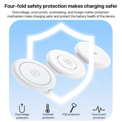 Yesido DS29 5 in 1 Foldable Wireless Charger for Phone / Watch / Earphone(White) - Wireless Charger by Yesido | Online Shopping UK | buy2fix