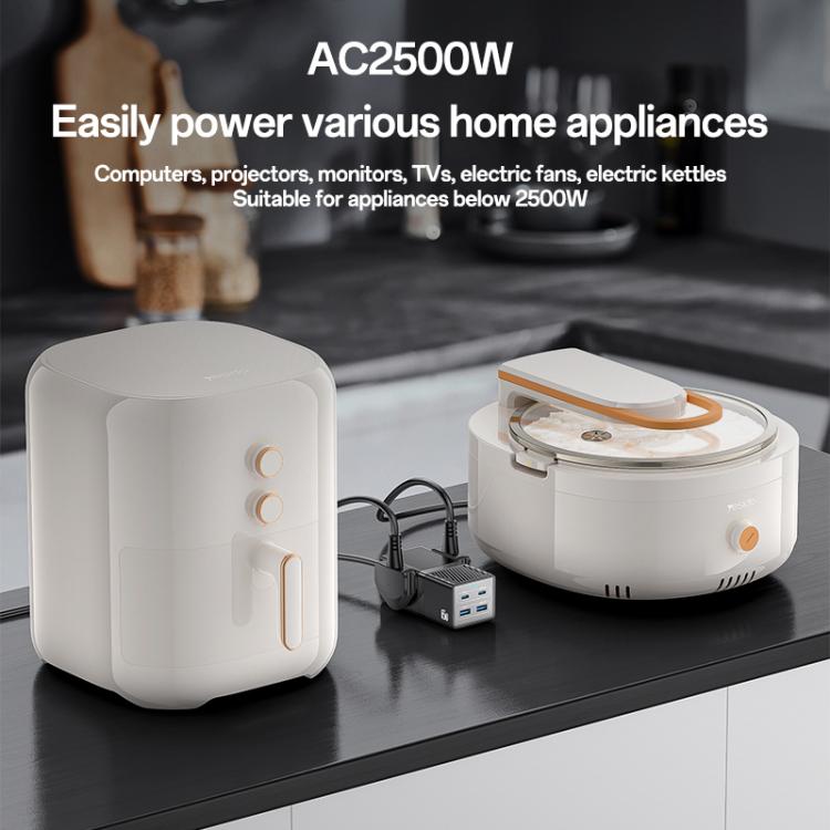 Yesido MC38 65W 6 In 1 Dual Type-C and Dual USB-A with 2 Socket GaN Fast Charging Power Socket, UK Plug(Black) - Multifunction Charger by Yesido | Online Shopping UK | buy2fix