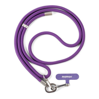 MOMAX SR39 Cord Phone Braided Lanyard(Purple) - Lanyards & Wrist Straps by MOMAX | Online Shopping UK | buy2fix