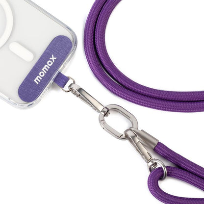 MOMAX SR39 Cord Phone Braided Lanyard(Purple) - Lanyards & Wrist Straps by MOMAX | Online Shopping UK | buy2fix