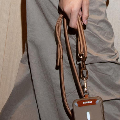 MOMAX SR39 Cord Phone Braided Lanyard(Desert Gold) - Lanyards & Wrist Straps by MOMAX | Online Shopping UK | buy2fix