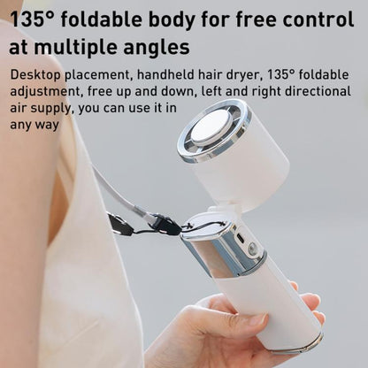 MF119 High Speed Ice Compress Handheld Fan with Retractable Cord(White) - Electric Fans by buy2fix | Online Shopping UK | buy2fix