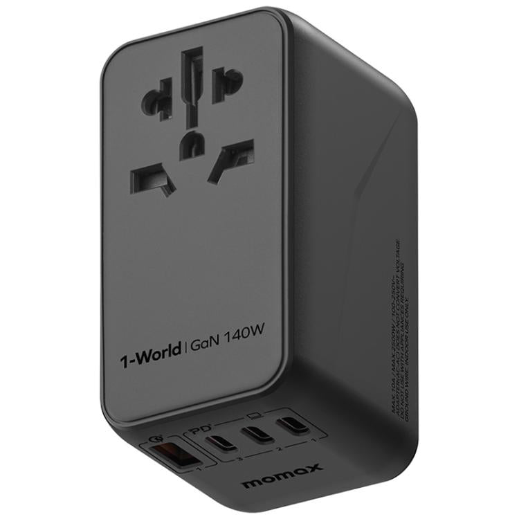 MOMAX UA16 1-World PD140W GaN Global Travel Fast Charging Socket - Plug Adaptor by MOMAX | Online Shopping UK | buy2fix