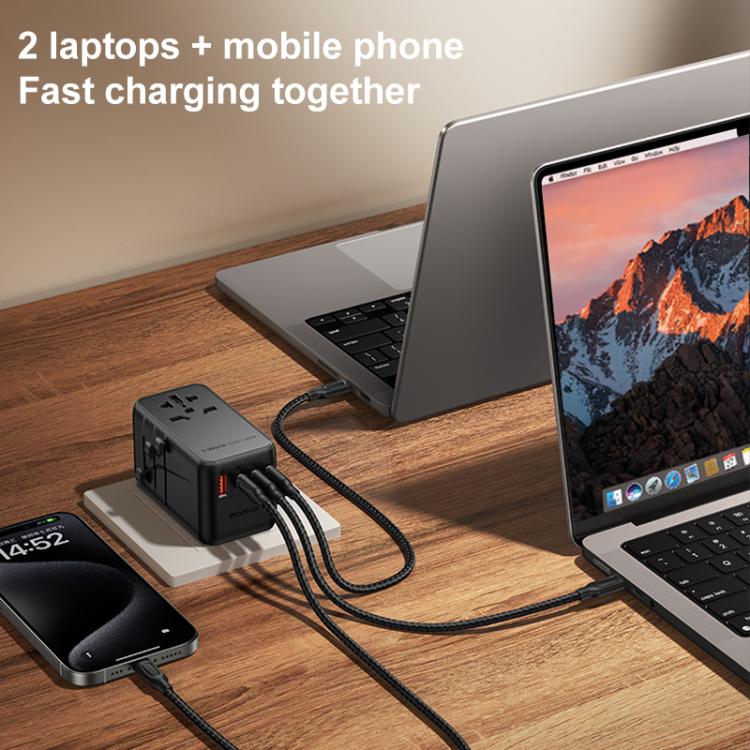 MOMAX UA16 1-World PD140W GaN Global Travel Fast Charging Socket - Plug Adaptor by MOMAX | Online Shopping UK | buy2fix