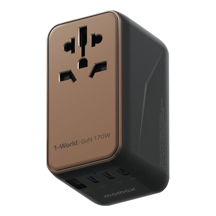 MOMAX UA17 1-World PD170W GaN Global Travel Fast Charging Socket - Plug Adaptor by MOMAX | Online Shopping UK | buy2fix