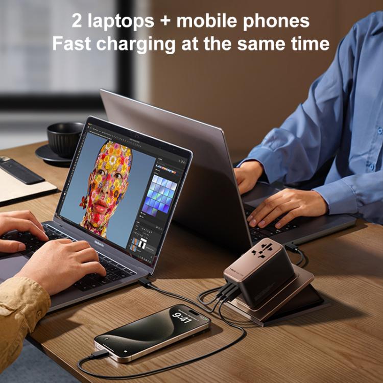 MOMAX UA17 1-World PD170W GaN Global Travel Fast Charging Socket - Plug Adaptor by MOMAX | Online Shopping UK | buy2fix