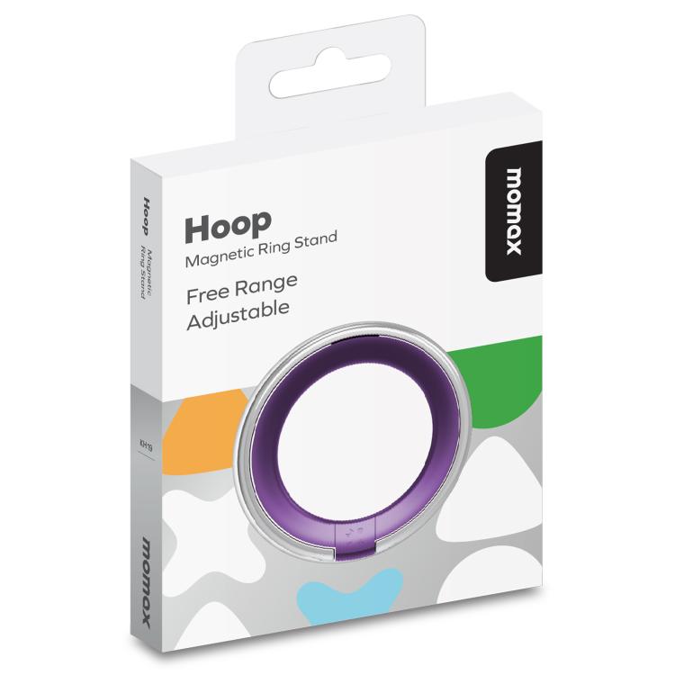 MOMAX HOOP Magnetic Ring Phone Holder(Purple) - Ring Holder by MOMAX | Online Shopping UK | buy2fix