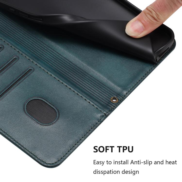 For Google Pixel 10 / 10 Pro / Pixel 9 / 9 Pro Line Splicing Buckle Retro Leather Phone Case(Dark Green) - Google Cases by buy2fix | Online Shopping UK | buy2fix