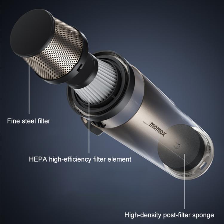 MOMAX RO9 Car Portable Handheld Vacuum Cleaner(Space Grey) - Vacuum Cleaner by MOMAX | Online Shopping UK | buy2fix
