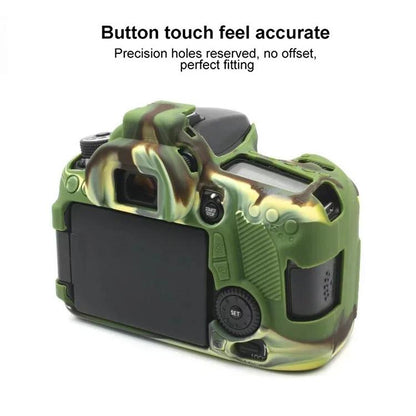 For Canon EOS 70D Soft Silicone Protective Case(Camouflage) - Protective Case by buy2fix | Online Shopping UK | buy2fix