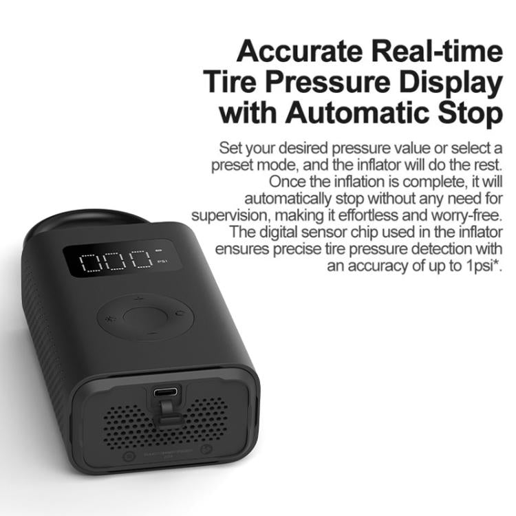 Xiaomi Mijia Air Pump 2D Portable Electric Air Compressor For Motorcycle Car Basketball(Black) - Inflatable Pump by Xiaomi | Online Shopping UK | buy2fix