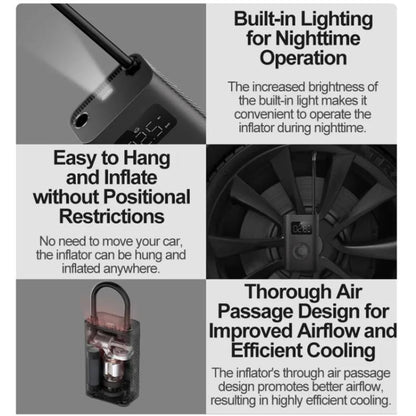 Xiaomi Mijia Air Pump 2D Portable Electric Air Compressor For Motorcycle Car Basketball(Black) - Inflatable Pump by Xiaomi | Online Shopping UK | buy2fix