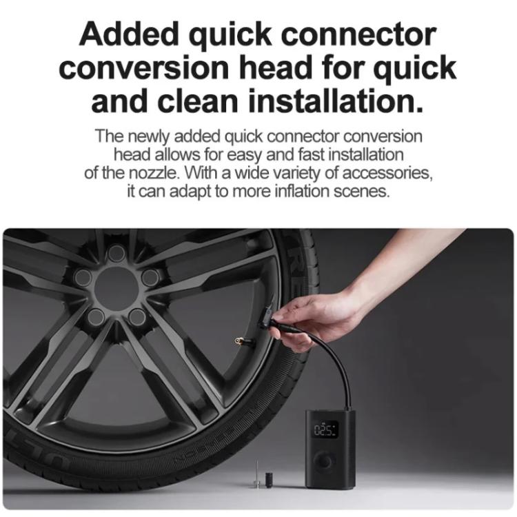 Xiaomi Mijia Air Pump 2D Portable Electric Air Compressor For Motorcycle Car Basketball(Black) - Inflatable Pump by Xiaomi | Online Shopping UK | buy2fix