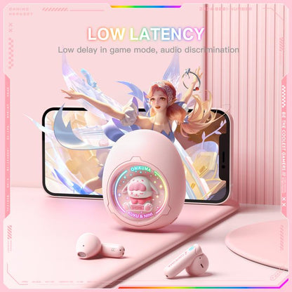 ONIKUMA T302 RGB Cute Unique Doll BT 5.4 Wireless Earphones(Pink) - Bluetooth Earphone by ONIKUMA | Online Shopping UK | buy2fix