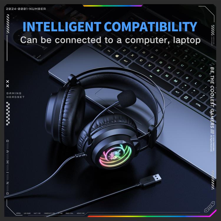 ONIKUMA X80 Abyssal Mirror Effect Game Headphones(Black) - Multimedia Headset by ONIKUMA | Online Shopping UK | buy2fix