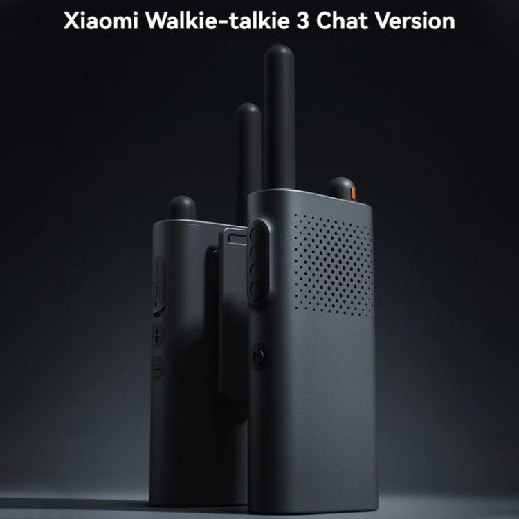 Original Xiaomi Walkie Talkie 3 Chat Version Support 1-5km Intercom Distance, APP Writing Frequency(Black) - Handheld Walkie Talkie by Xiaomi | Online Shopping UK | buy2fix