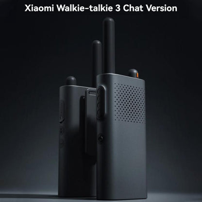 Original Xiaomi Walkie Talkie 3 Chat Version Support 1-5km Intercom Distance, APP Writing Frequency(Black) - Handheld Walkie Talkie by Xiaomi | Online Shopping UK | buy2fix