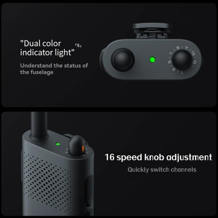 Original Xiaomi Walkie Talkie 3 Chat Version Support 1-5km Intercom Distance, APP Writing Frequency(Black) - Handheld Walkie Talkie by Xiaomi | Online Shopping UK | buy2fix