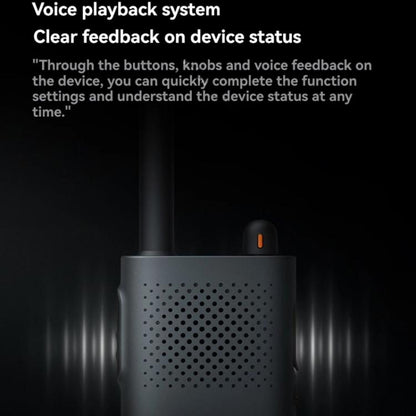 Original Xiaomi Walkie Talkie 3 Chat Version Support 1-5km Intercom Distance, APP Writing Frequency(Black) - Handheld Walkie Talkie by Xiaomi | Online Shopping UK | buy2fix