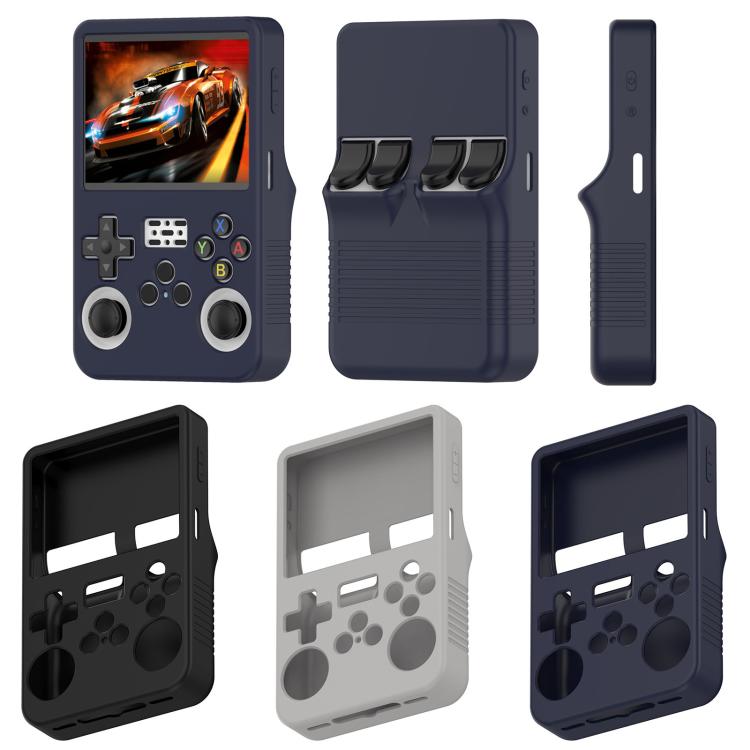 For ANBERNIC R36S Silicone Handheld Game Console Protective Case(Black) - Cases by buy2fix | Online Shopping UK | buy2fix