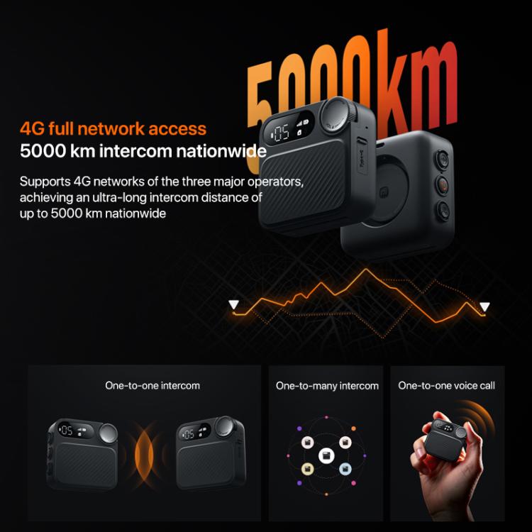 Original Xiaomi Sports Walkie Talkie, Support 5000km Intercom Distance(Black) - Handheld Walkie Talkie by Xiaomi | Online Shopping UK | buy2fix