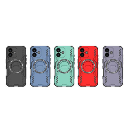 For iPhone 17 Butterfly Armor MagSafe Magnetic Ring Shockproof Phone Case(Red) - iPhone 17 Cases by buy2fix | Online Shopping UK | buy2fix