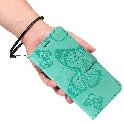 For Google Pixel 10 Global 3D Butterfly Embossed Pattern Flip Leather Phone Case(Green) - Google Cases by buy2fix | Online Shopping UK | buy2fix