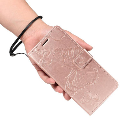 For Google Pixel 10 Global 3D Butterfly Embossed Pattern Flip Leather Phone Case(Rose Gold) - Google Cases by buy2fix | Online Shopping UK | buy2fix