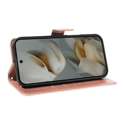 For Google Pixel 10 Pro XL Global 3D Butterfly Embossed Pattern Flip Leather Phone Case(Rose Gold) - Google Cases by buy2fix | Online Shopping UK | buy2fix