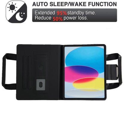 For iPad mini 2024 / 6 Zipper Handle Retro Smart Leather Tablet Case(Black) - iPad mini 2024 Cases by buy2fix | Online Shopping UK | buy2fix