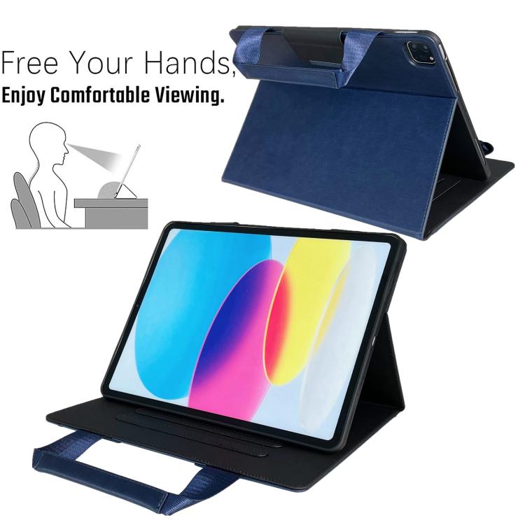 For iPad Pro 11 2024 Zipper Handle Retro Smart Leather Tablet Case(Royal Blue) - iPad Pro 11 2024 Cases by buy2fix | Online Shopping UK | buy2fix