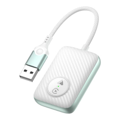 2 in 1 USB Wired to Wireless Car CarPlay / Android Auto Box Adapter(Green) - Bluetooth Adapters by buy2fix | Online Shopping UK | buy2fix