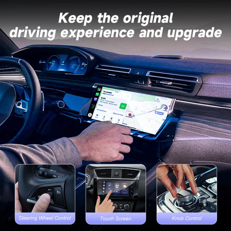 2 in 1 USB Wired to Wireless Car CarPlay / Android Auto Box Adapter(White) - Bluetooth Adapters by buy2fix | Online Shopping UK | buy2fix