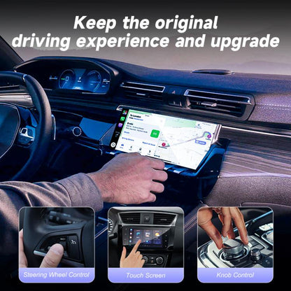 2 in 1 USB Wired to Wireless Car CarPlay / Android Auto Box Adapter(Black) - Bluetooth Adapters by buy2fix | Online Shopping UK | buy2fix