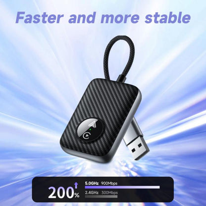 2 in 1 USB Wired to Wireless Car CarPlay / Android Auto Box Adapter(White) - Bluetooth Adapters by buy2fix | Online Shopping UK | buy2fix